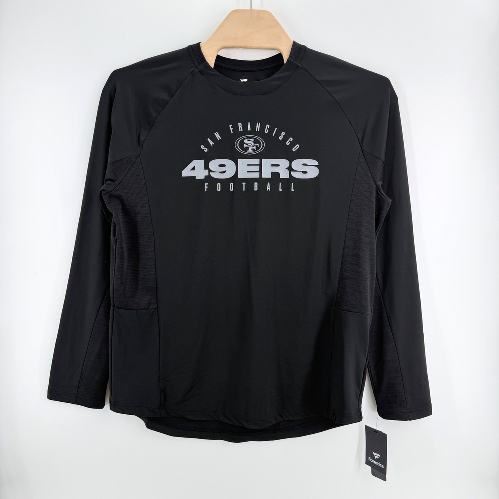 Fanatics San Francisco 49ers Shirt XL Polyester Black NFL Football Training Tee